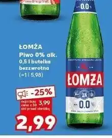 Kaufland Piwo Łomża 0.0% oferta