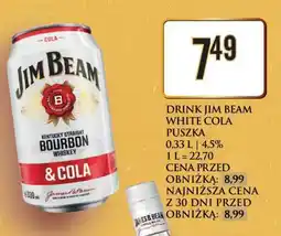 Dino Drink Jim Beam White Cola Puszka oferta