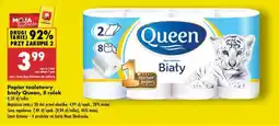 Biedronka PAPIER TOALETOWY BIAŁY QUEEN 8 ROLEK oferta