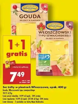 Biedronka Ser gouda Włoszczowa oferta