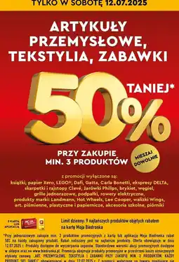 Biedronka Artykuły przemysłowe tekstylia zabawki oferta