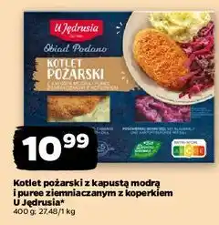 Netto Kotlet pożarski z modrą kapustą i puree koperkowym U Jędrusia oferta
