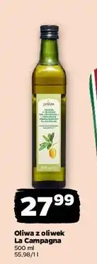 Netto Oliwa z oliwek extra virgin 100 % hiszpańska La Campagna oferta