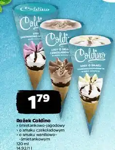 Netto Lód rożek śmietankowo-jagodowy Coldino oferta