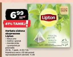 Netto Herbata mandarin & orange Lipton Green Tea oferta