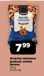 Netto Orzechy nerkowca prażone i solone Sereno oferta