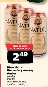 Netto Piwo Amber Naturalny oferta