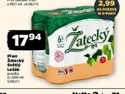 Netto Piwo Zatecky Svetly Lezak oferta