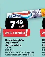 Netto Pasta do zębów Aquafresh Active White oferta