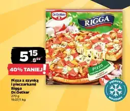 Netto Pizza z szynką i pieczarkami Dr. Oetker Rigga oferta