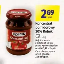 Społem Koncentrat pomidorowy Rolnik oferta