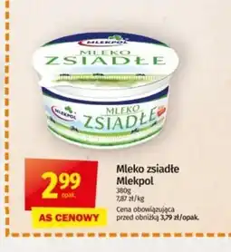 Społem Zsiadłe mleko Mlekpol oferta