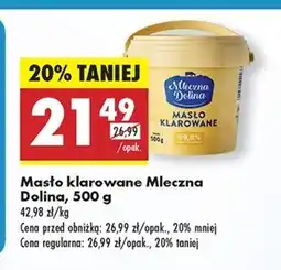 Biedronka Masło klarowane Mleczna Dolina oferta