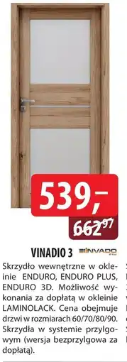 DDD Drzwi wewnętrzne MINVADO oferta