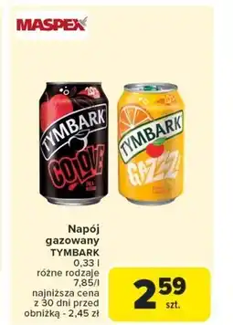 Carrefour Napój gazowany Tymbark oferta