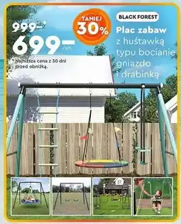 Biedronka Plac zabaw z huśtawką bocianie gniazdo i drabinką Black Forest oferta