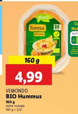 Lidl Hummus BIO Vemondo oferta