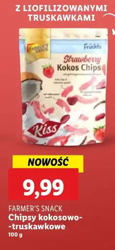 Lidl Chipsy kokosowo-truskawkowe Farmer's Snack oferta