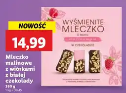 Lidl Mleczko malinowe z wiórkami z białej czekolady Wyśmienite Mleczko oferta