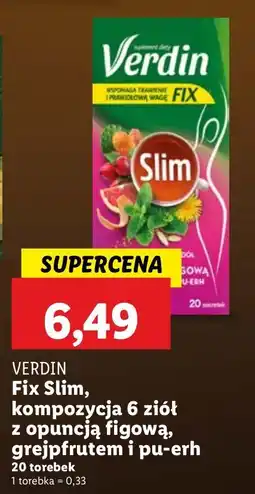 Lidl Herbata Verdin Fix Slim oferta