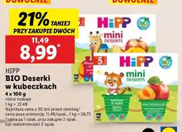 Lidl Deserki HiPP Bio w kubeczkach oferta