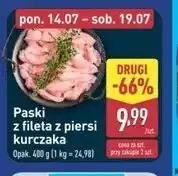ALDI Paski z fileta piersi kurczaka Mięsne Specjały Zawsze Świeże (Aldi) oferta