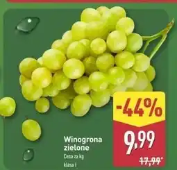 ALDI Winogrona zielone oferta