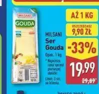 ALDI Ser gouda plastry Milsani oferta