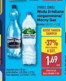 ALDI Woda mocny gaz Żywiec Zdrój oferta
