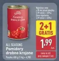 ALDI Pomidory krojone w kostkę All Seasons oferta