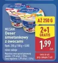 ALDI Deser śmietankowy z brzoskwinią i marakują Milsani oferta