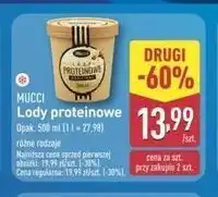 ALDI Lody proteinowe waniliowe Mucci oferta