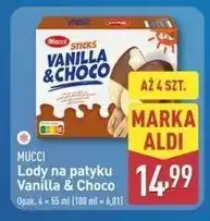 ALDI Lody vanilla & choco Mucci oferta