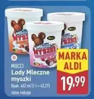 ALDI Lody mleczne myszki truskawkowe Mucci oferta