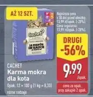 ALDI Karma dla kota mięso w galarecie Cachet oferta