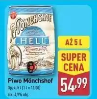 ALDI Piwo Monchshof Hell oferta