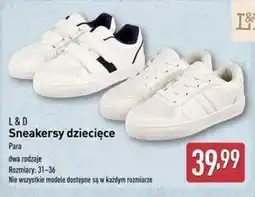 ALDI Sneakersy dziecięce 31-36 L&D oferta