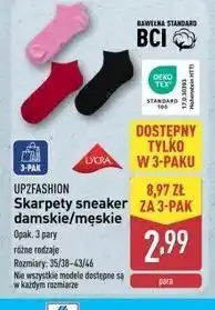 ALDI Skarpety damskie stopki sneakers Up2Fashion oferta