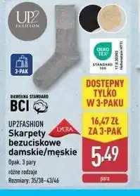 ALDI Skarpety bezuciskowe 43/46 Up2Fashion oferta