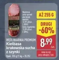 ALDI Kiełbasa krakowska z szynki sucha Wędliniarnia Premium oferta