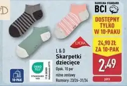 ALDI Skarpetki dziecięce 23/26-31/34 L&D oferta