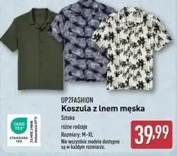 ALDI Koszula męska z lnem Up2Fashion oferta
