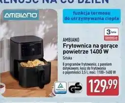ALDI Frytkownica na gorące powietrze 1400w Ambiano oferta