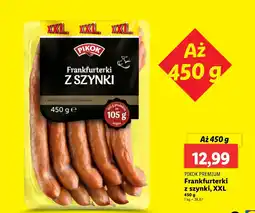 Lidl Parówki Frankfurterki z szynki XXL Pikok Premium oferta
