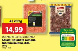 Lidl Salami spianata romana/minisalami XXL Dulano Selection/Dulano oferta