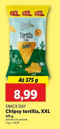 Lidl Chipsy tortilla Snack Day XXL oferta