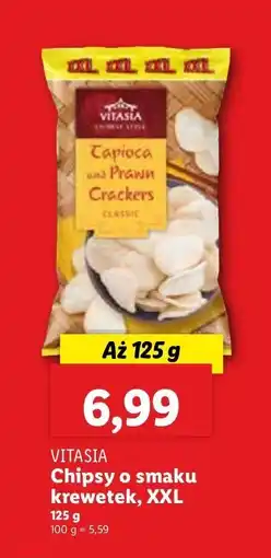 Lidl Chipsy o smaku krewetek Vitasia XXL oferta