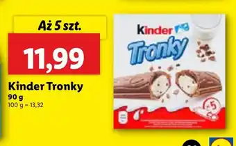 Lidl Wafelek Kinder Tronky oferta