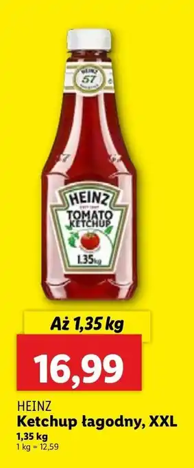 Lidl Ketchup łagodny, XXL HEINZ oferta