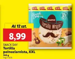 Lidl Tortilla pełnoziarnista SNACK DAY XXL oferta